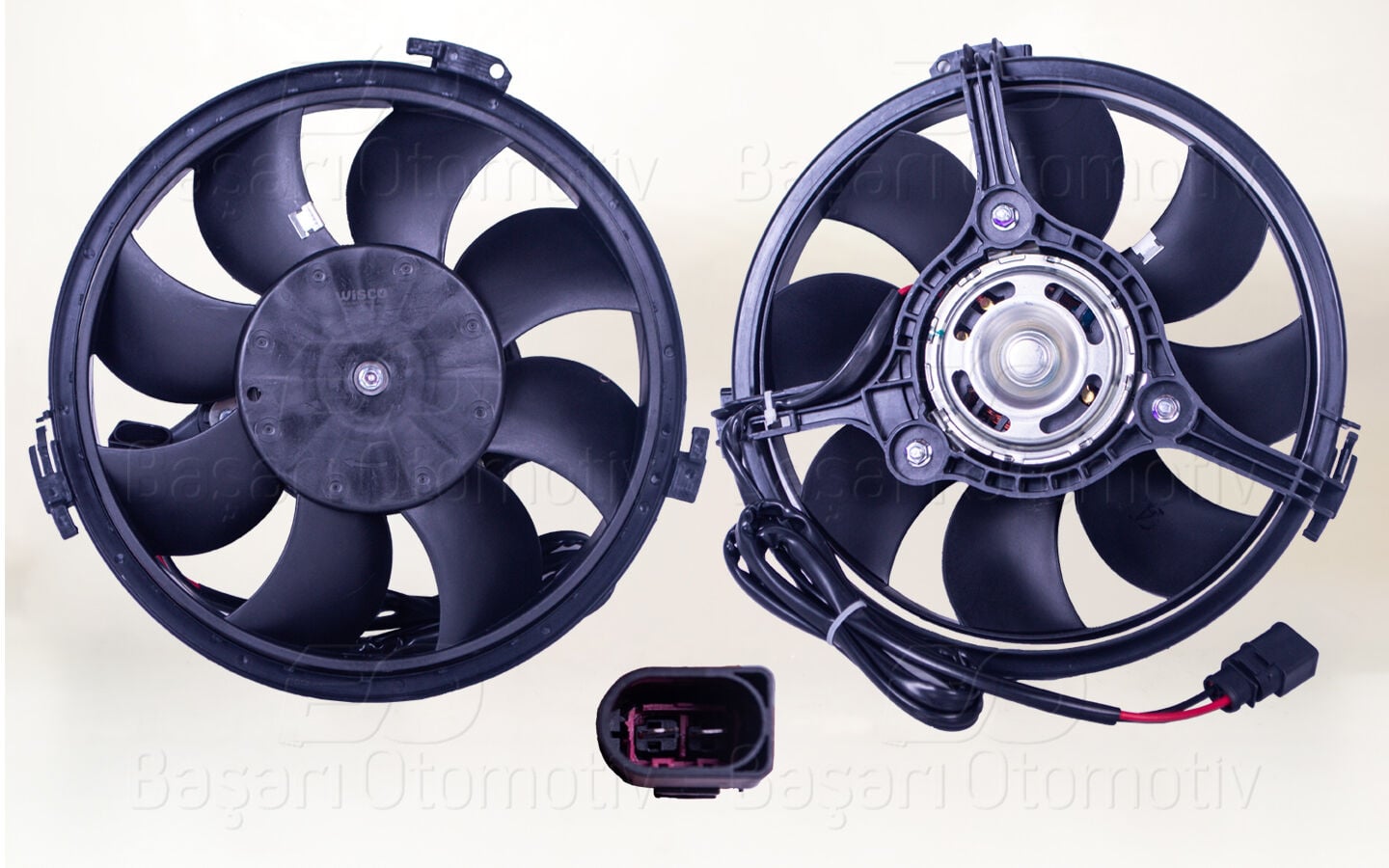 Volkswagen Passat A4 A6 2000 Sonrası Fan Motoru Davlumbazsız (280mm - 2 Fiş - 8 Kanat)