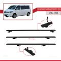 Volkswagen T6 Transporter 2015-2024 Arası ile Uyumlu BASIC Model Ara Atkı Tavan Barı Siyah 3 Adet