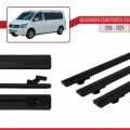 Volkswagen T6 Transporter 2015-2024 Arası ile Uyumlu BASIC Model Ara Atkı Tavan Barı Siyah 3 Adet