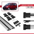 Mercedes Vaneo (W414) 2002-2005 Arası ile Uyumlu FLY Model Ara Atkı Tavan Barı Gri 2 Adet