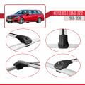 Mercedes E Class S212 2013-2016 Arası ile Uyumlu ACE-1 Ara Atkı Tavan Barı Gri 2 Adet