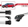 Mercedes E Class S212 2013-2016 Arası ile Uyumlu ACE-1 Ara Atkı Tavan Barı Gri 2 Adet