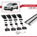 Vauxhall Crossland X 2017-2020 Arası ile Uyumlu ACE-2 Ara Atkı Tavan Barı Gri 2 Adet