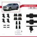 Dodge Durango 3 2011 ve Sonrası ile Uyumlu ACE-4 Ara Atkı Tavan Barı Siyah 2 Adet