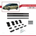 Citroen Grand C4 Picasso 2007-2012 Arası ile Uyumlu BASIC Model Ara Atkı Tavan Barı Siyah 2 Adet
