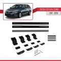 Skoda Octavia 3 (5E) Combi Post-Facelift 2017-2020 Arası ile Uyumlu BASIC Model Ara Atkı Tavan Barı Siyah 2 Adet