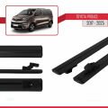 Toyota Proace 2017 ve Sonrası ile Uyumlu BASIC Model Ara Atkı Tavan Barı Siyah 2 Adet