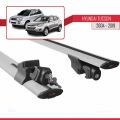 Hyundai Tucson (JM) 2004-2019 Arası ile Uyumlu HOOK Model Ara Atkı Tavan Barı Gri 2 Adet