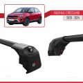 Vauxhall Crossland 2020-2024 Arası ile Uyumlu ACE-2 Ara Atkı Tavan Barı Siyah 2 Adet