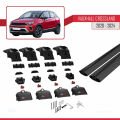 Vauxhall Crossland 2020-2024 Arası ile Uyumlu ACE-2 Ara Atkı Tavan Barı Siyah 2 Adet