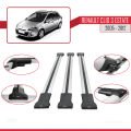 Renault Clio 3 Estate 2005-2012 Arası ile Uyumlu FLY Model Ara Atkı Tavan Barı Gri 3 Adet