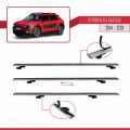 Citroen C4 Cactus 2014-2021 Arası ile Uyumlu BASIC Model Ara Atkı Tavan Barı Gri 2 Adet