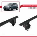 Daihatsu Terios 2 (J200/F700) 2006-2017 Arası ile Uyumlu ACE-4 Ara Atkı Tavan Barı Siyah 2 Adet