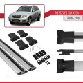 Mercedes GLK Class (X204) 2008-2015 Arası ile Uyumlu FLY Model Ara Atkı Tavan Barı Gri 2 Adet