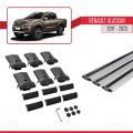 Renault Alaskan 2017-2023 Arası ile Uyumlu FLY Model Ara Atkı Tavan Barı Gri 3 Adet