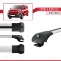 Citroen Dispatch (K0) 2017 ve Sonrası ile Uyumlu ACE-1 Ara Atkı Tavan Barı Gri 2 Adet