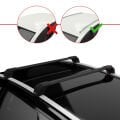 Toyota Fortuner (AN160) 2015-2023 Arası ile Uyumlu ACE-2 Ara Atkı Tavan Barı Siyah 2 Adet