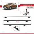 Hyundai i20 II Active 2015-2019 Arası ile Uyumlu BASIC Model Ara Atkı Tavan Barı Gri 3 Adet