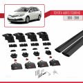 Toyota Auris 2 (E180) Touring Sports 2013-2018 Arası ile Uyumlu ACE-2 Ara Atkı Tavan Barı Siyah 2 Adet