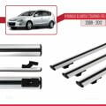 Hyundai Elantra Touring (FD) 2009-2012 Arası ile Uyumlu BASIC Model Ara Atkı Tavan Barı Gri 3 Adet