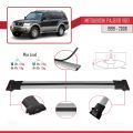 Mitsubishi Pajero (V60) 5 Kapı 1999-2006 Arası ile Uyumlu FLY Model Ara Atkı Tavan Barı Gri 2 Adet