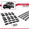 Renault Trafic 3 (X82) 2015 ve Sonrası ile Uyumlu FLY Model Ara Atkı Tavan Barı Gri 4 Adet