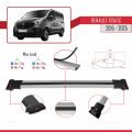 Renault Trafic 3 (X82) 2015 ve Sonrası ile Uyumlu FLY Model Ara Atkı Tavan Barı Gri 4 Adet