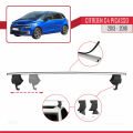 Citroen C4 Picasso 2 2013-2018 Arası ile Uyumlu ACE-4 Ara Atkı Tavan Barı Gri 2 Adet