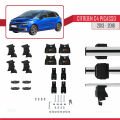 Citroen C4 Picasso 2 2013-2018 Arası ile Uyumlu ACE-4 Ara Atkı Tavan Barı Gri 2 Adet
