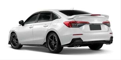 Honda Civic 2022 Civic Modulo Işıklı Spoiler Parlak Siyah
