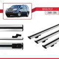 Honda Pilot 2 2009-2015 Arası ile Uyumlu BASIC Model Ara Atkı Tavan Barı Gri 3 Adet