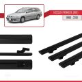 Nissan Primera 2 (W11) Traveller 1998-2001 Arası ile Uyumlu BASIC Model Ara Atkı Tavan Barı Siyah 3 Adet