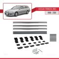 Nissan Primera 2 (W11) Traveller 1998-2001 Arası ile Uyumlu BASIC Model Ara Atkı Tavan Barı Gri 3 Adet