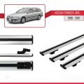 Nissan Primera 2 (W11) Traveller 1998-2001 Arası ile Uyumlu BASIC Model Ara Atkı Tavan Barı Gri 3 Adet