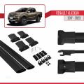 Renault Alaskan 2017-2023 Arası ile Uyumlu FLY Model Ara Atkı Tavan Barı Siyah 2 Adet