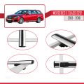 Mercedes E Class S212 2013-2016 Arası ile Uyumlu BASIC Model Ara Atkı Tavan Barı Gri 3 Adet