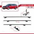 Mercedes E Class S212 2013-2016 Arası ile Uyumlu BASIC Model Ara Atkı Tavan Barı Gri 3 Adet