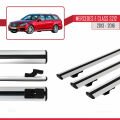 Mercedes E Class S212 2013-2016 Arası ile Uyumlu BASIC Model Ara Atkı Tavan Barı Gri 3 Adet