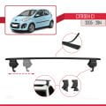 Citroen C1 2005-2014 Arası ile Uyumlu ACE-4 Ara Atkı Tavan Barı Siyah 2 Adet
