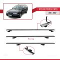 Nissan Primera (W10) Traveller 1991-1997 Arası ile Uyumlu BASIC Model Ara Atkı Tavan Barı Gri 3 Adet