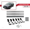Nissan Primera (W10) Traveller 1991-1997 Arası ile Uyumlu BASIC Model Ara Atkı Tavan Barı Gri 3 Adet
