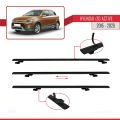 Hyundai i20 II Active 2015-2019 Arası ile Uyumlu BASIC Model Ara Atkı Tavan Barı Siyah 3 Adet