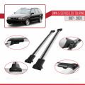 BMW 5 Serisi (E39) Touring 1997-2003 Arası ile Uyumlu FLY Model Ara Atkı Tavan Barı Gri 2 Adet