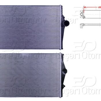 Volvo S60 S80 V70 XC70 2.0T 2.4 T5 D5 1998 2010 Turbo Radyatörü Intercooler