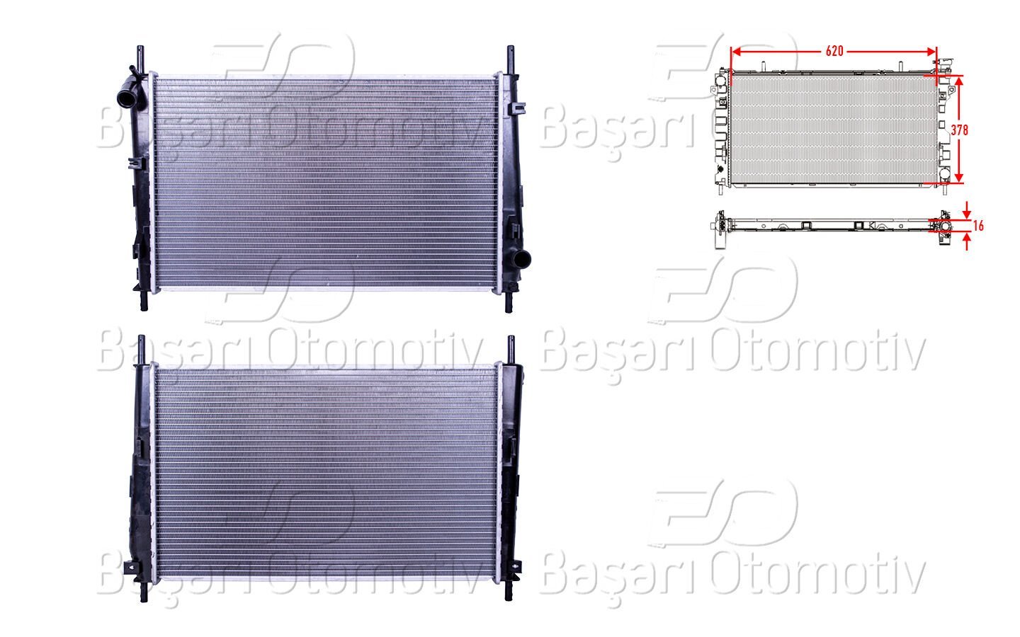 Ford Mondeo 2000 ve Sonrası Uyumlu Su Radyatörü