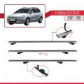 Hyundai i30 (FD) SW 2007-2011 Arası ile Uyumlu BASIC Model Ara Atkı Tavan Barı Gri 3 Adet