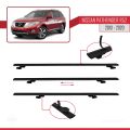 Nissan Pathfinder 4 (R52) 2013-2020 Arası ile Uyumlu BASIC Model Ara Atkı Tavan Barı Siyah 3 Adet