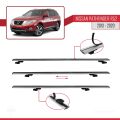Nissan Pathfinder 4 (R52) 2013-2020 Arası ile Uyumlu BASIC Model Ara Atkı Tavan Barı Gri 3 Adet