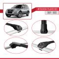 Mitsubishi Pajero (V80) 2007-2022 Arası ile Uyumlu ACE-1 Ara Atkı Tavan Barı Siyah 2 Adet