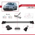 Mercedes C Class 2 (S203) 2000-2007 Arası ile Uyumlu FLY Model Ara Atkı Tavan Barı Gri 2 Adet